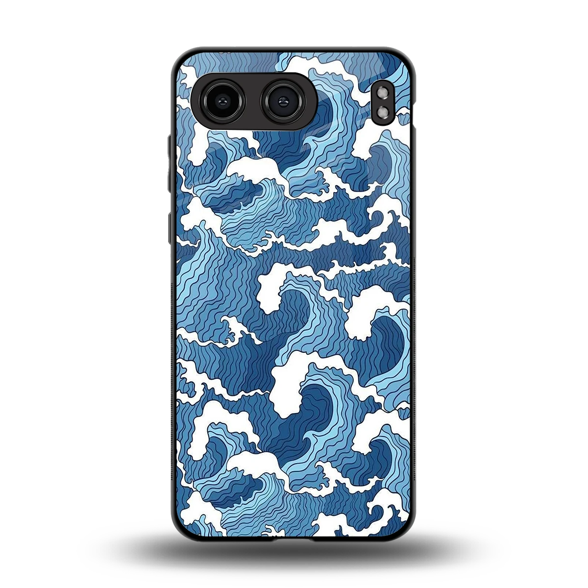 Waves Art back phone cover | glass case for oneplus nord 4