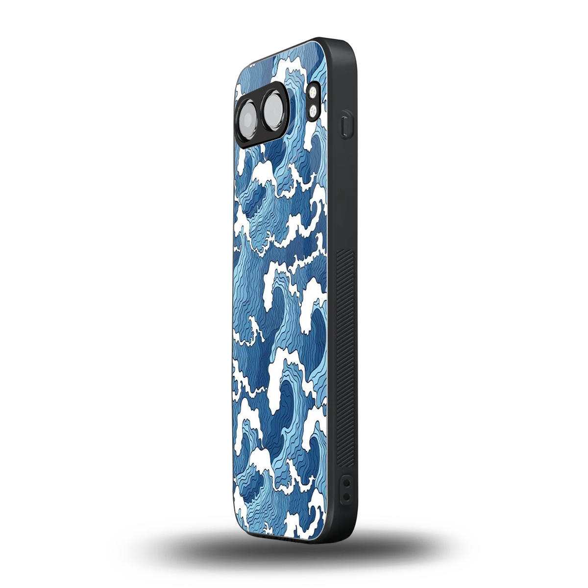 Waves Art oneplus nord 4 mobile cover | shockproof glass phone case