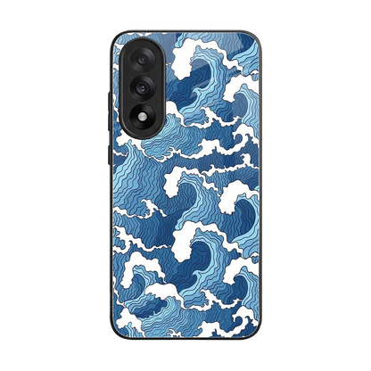 Waves Art back phone cover | glass case for oneplus nord 5