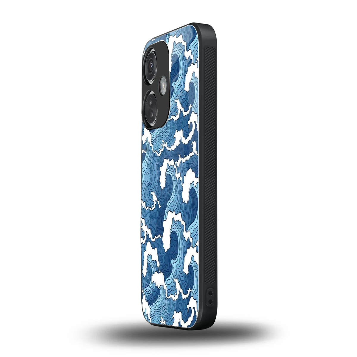 Waves Art oneplus nord ce 3 mobile cover | shockproof glass phone case