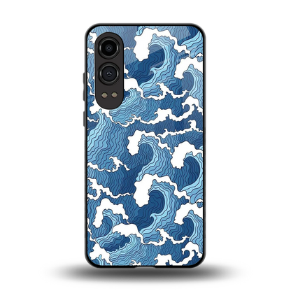 Waves Art back phone cover | glass case for oneplus nord ce 4 lite