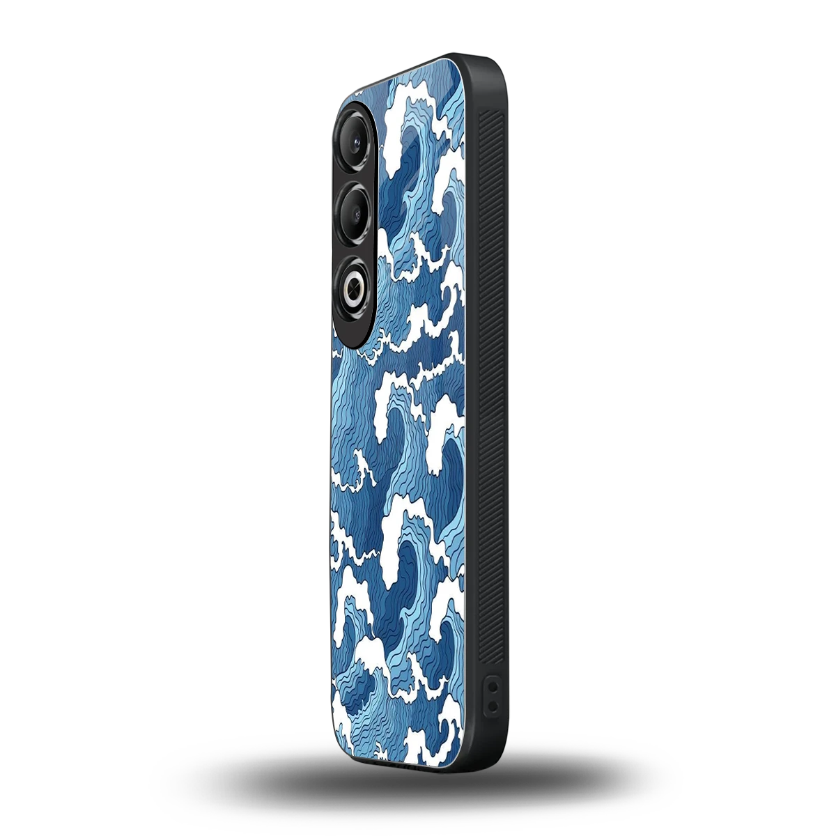 Waves Art oneplus nord ce 4 mobile cover | shockproof glass phone case