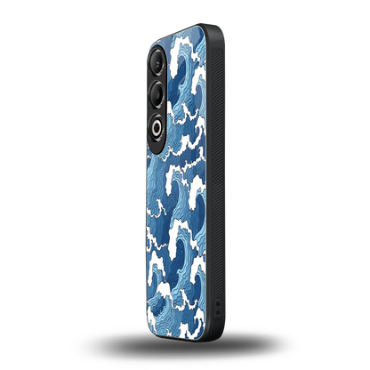 Waves Art oneplus nord ce 4 mobile cover | shockproof glass phone case