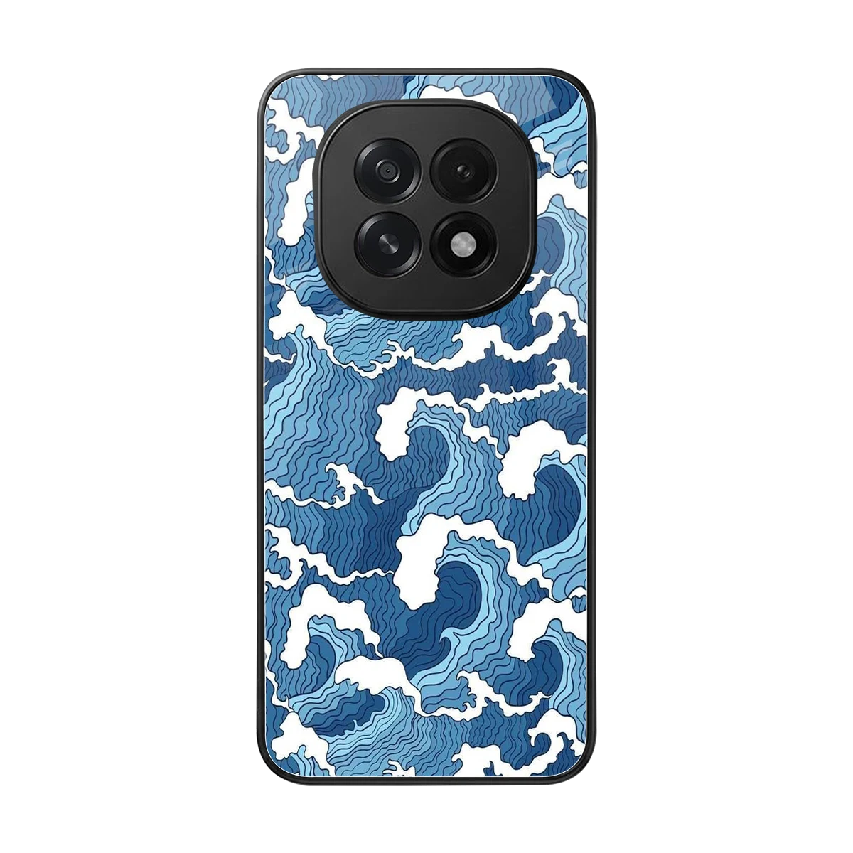 Waves Art back phone cover | glass case for oppo f29 5g
