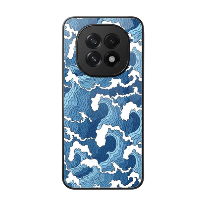 Waves Art back phone cover | glass case for oppo f29 5g