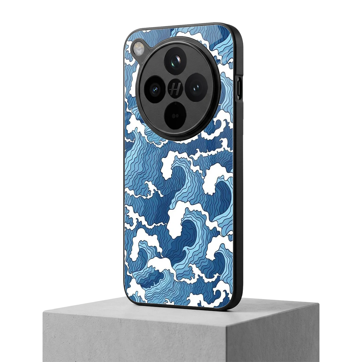 Waves Art oppo find x8 mobile cover | shockproof glass phone case