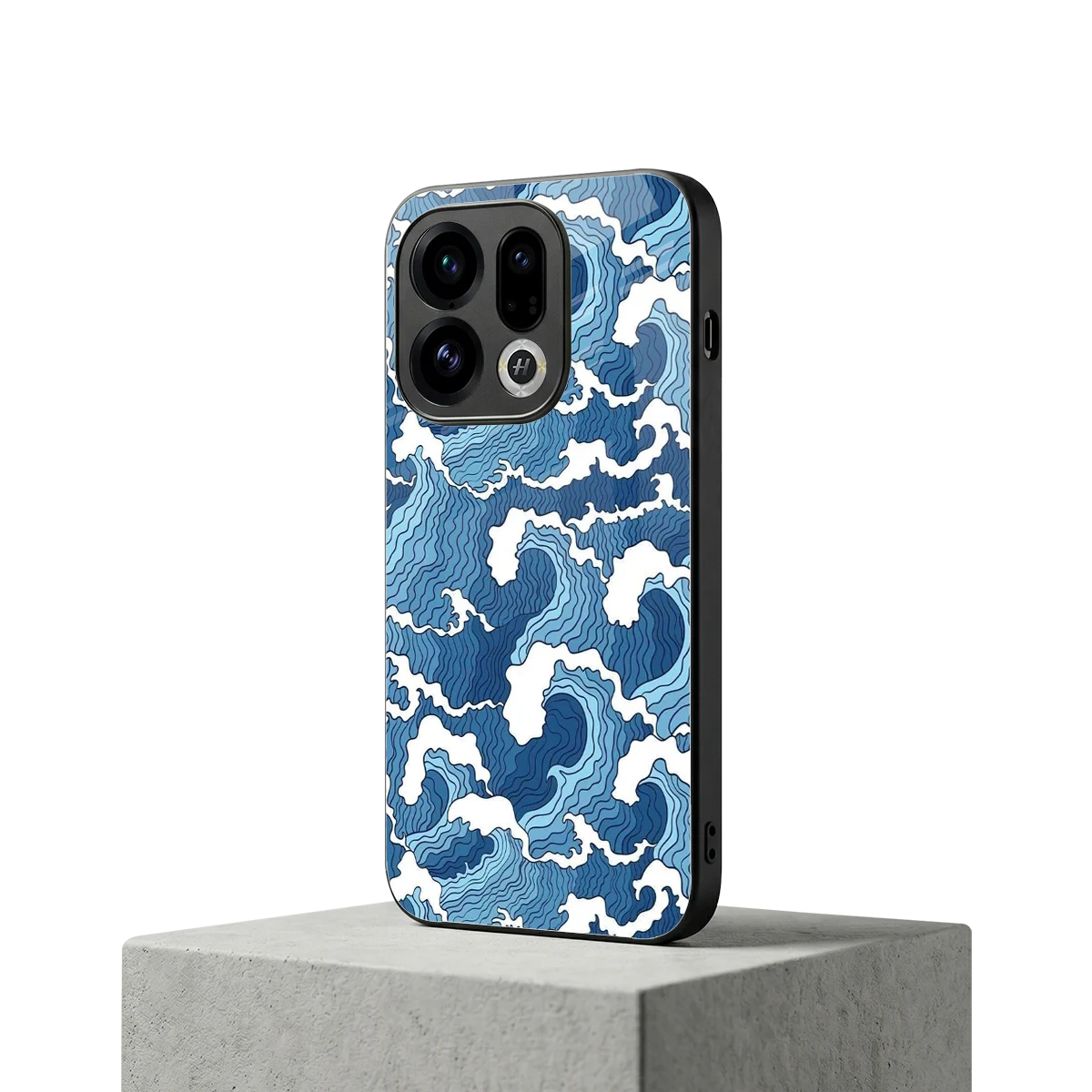 Waves Art oppo find x9 mobile cover | shockproof glass phone case
