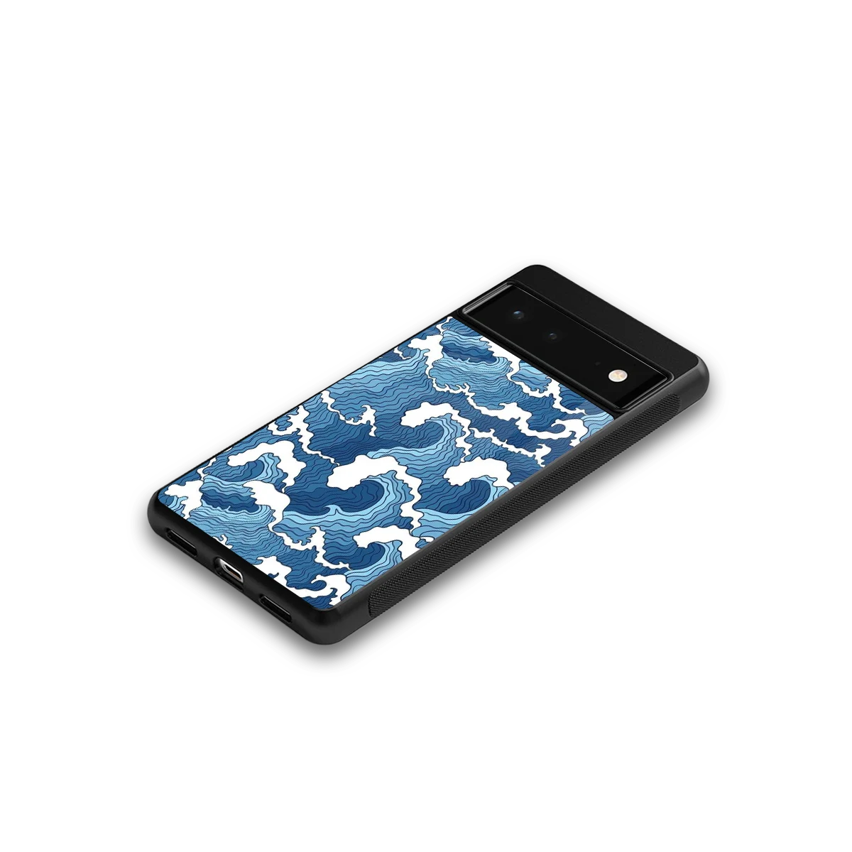 Waves Art google pixel 6 mobile cover | shockproof glass phone case