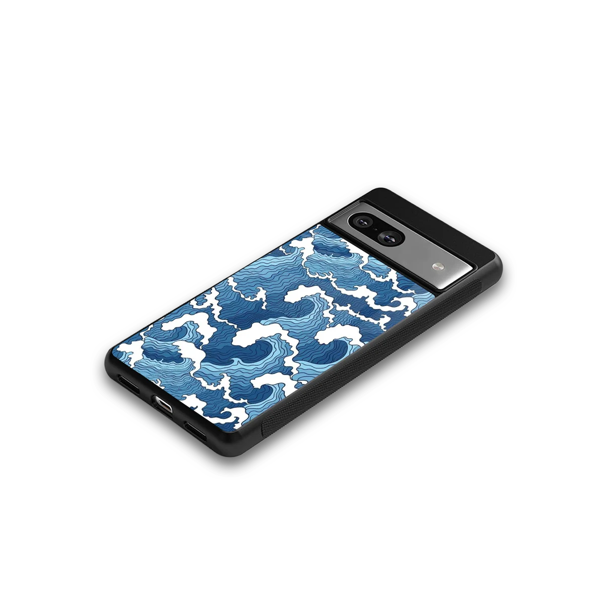 Waves Art google pixel 7a mobile cover | shockproof glass phone case