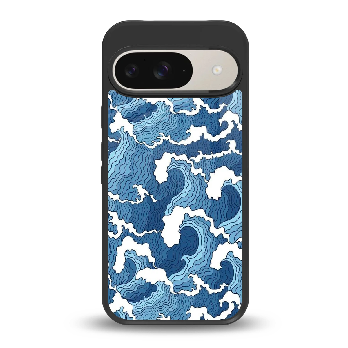 Waves Art back phone cover | glass case for google pixel 9