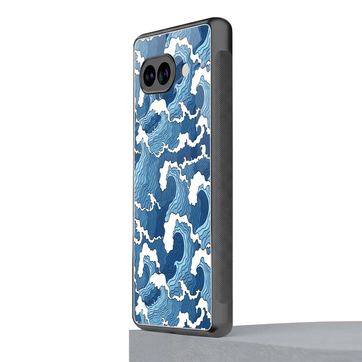 Waves Art google pixel 10a mobile cover | shockproof glass phone case
