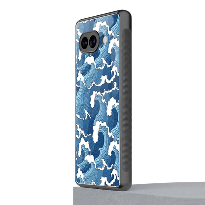 Waves Art google pixel 10a mobile cover | shockproof glass phone case