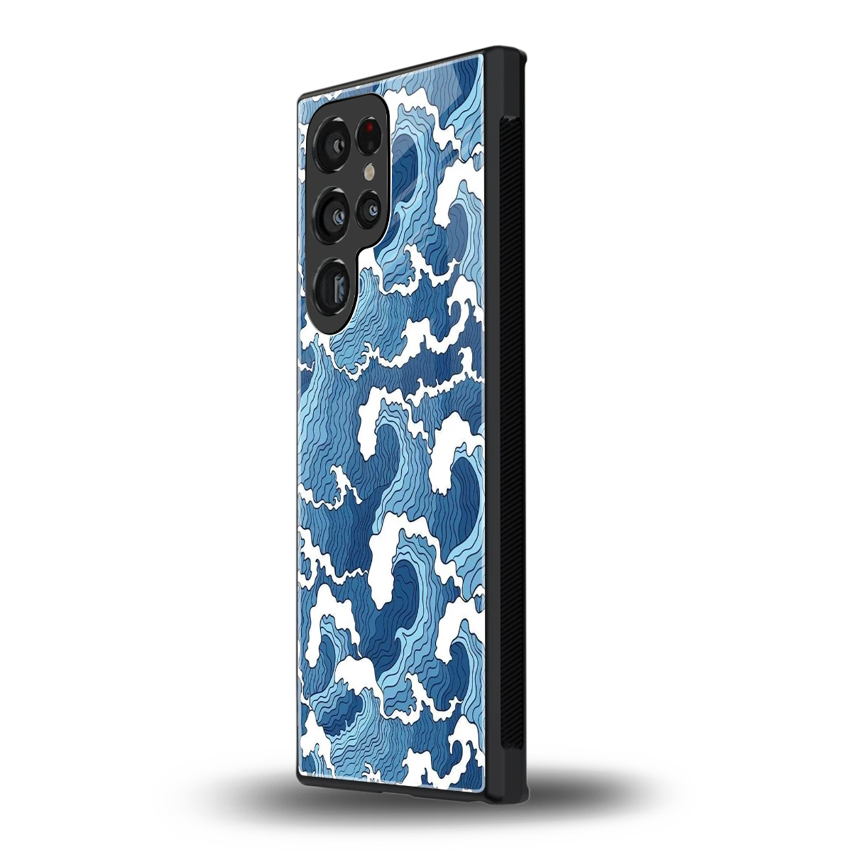 Waves Art samsung galaxy s24 ultra mobile cover | shockproof glass phone case