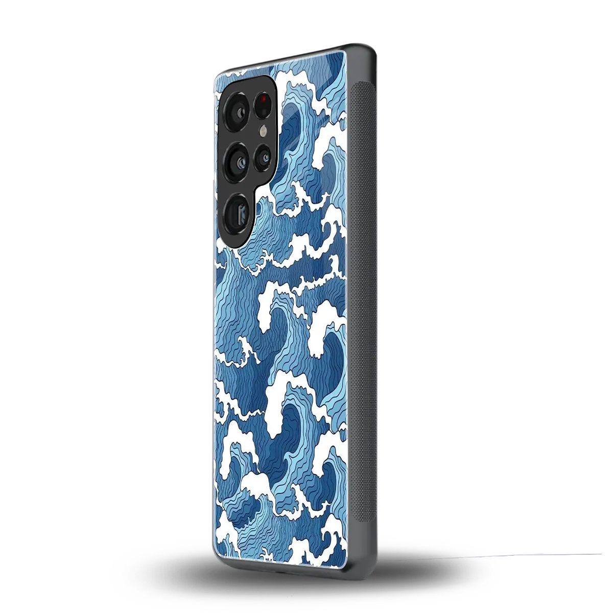 Waves Art samsung galaxy s26 ultra mobile cover | shockproof glass phone case