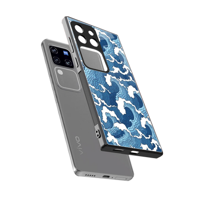 Waves Art sleekvivo v30 pro cover with tempered glass back and TPU edges