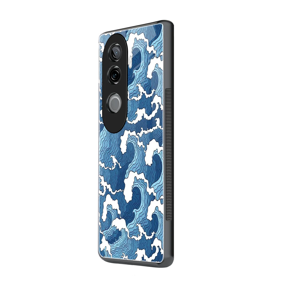 Waves Art vivo v40e mobile cover | shockproof glass phone case