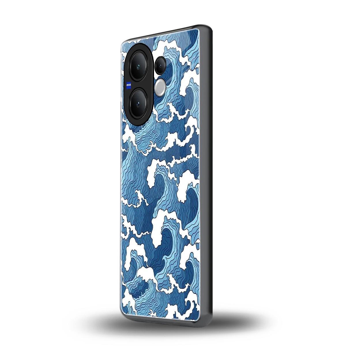 Waves Art vivo v60 mobile cover | shockproof glass phone case