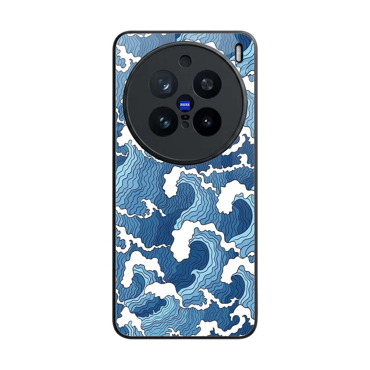 Waves Art back phone cover | glass case for vivo x200 pro
