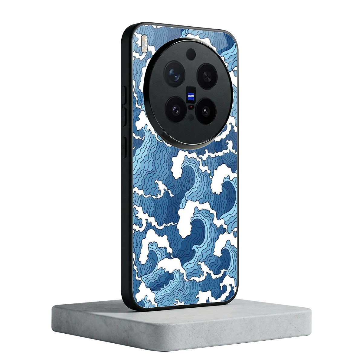 Waves Art vivo x300 pro mobile cover | shockproof glass phone case