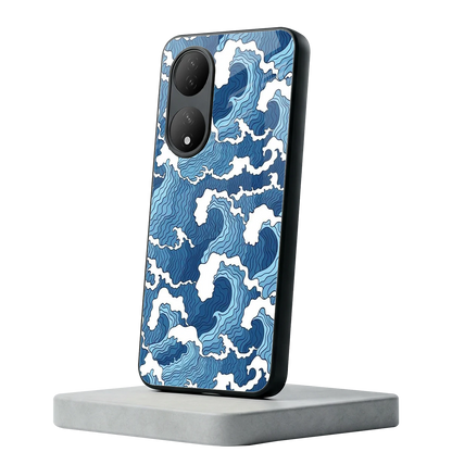Waves Art Vivo-y100 mobile cover | shockproof glass phone case