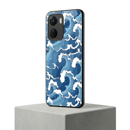 Waves Art vivo y16 mobile cover | shockproof glass phone case