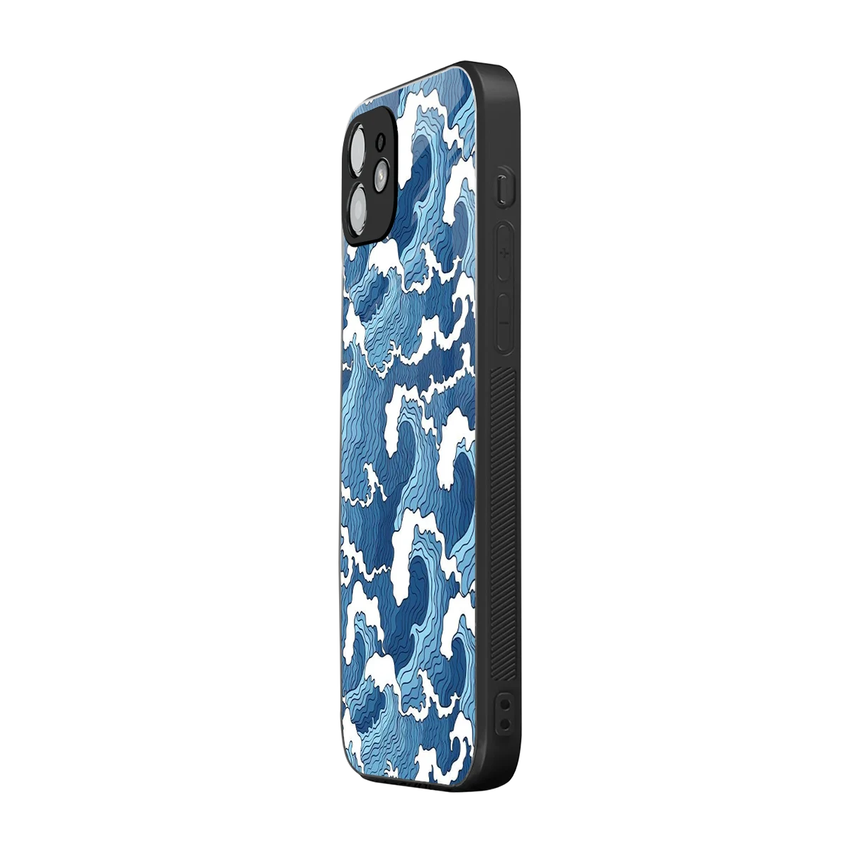 Waves Art iphone 11 mobile cover | shockproof glass phone case