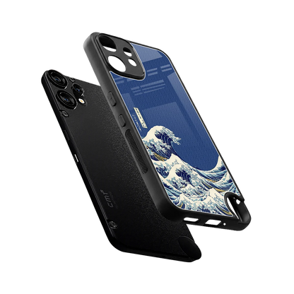Waves sleek cmf nothing phone 2 pro cover with tempered glass back and TPU edges