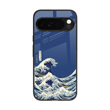 Waves back phone cover | glass case for google pixel 10 pro xl