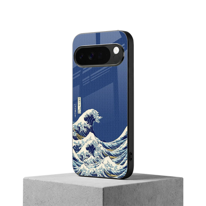 Waves google pixel 10 pro xl mobile cover | shockproof glass phone case