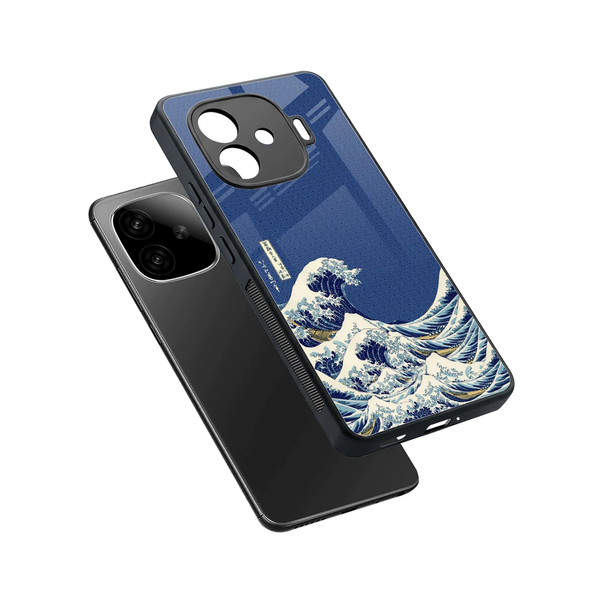Waves sleek iqoo neo 10r 5g cover with tempered glass back and TPU edges