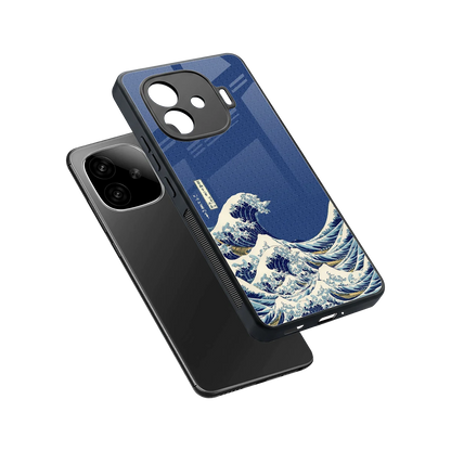 Waves sleek iqoo neo 10r 5g cover with tempered glass back and TPU edges