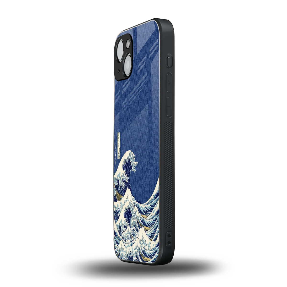 Waves iphone 14 plus mobile cover | shockproof glass phone case