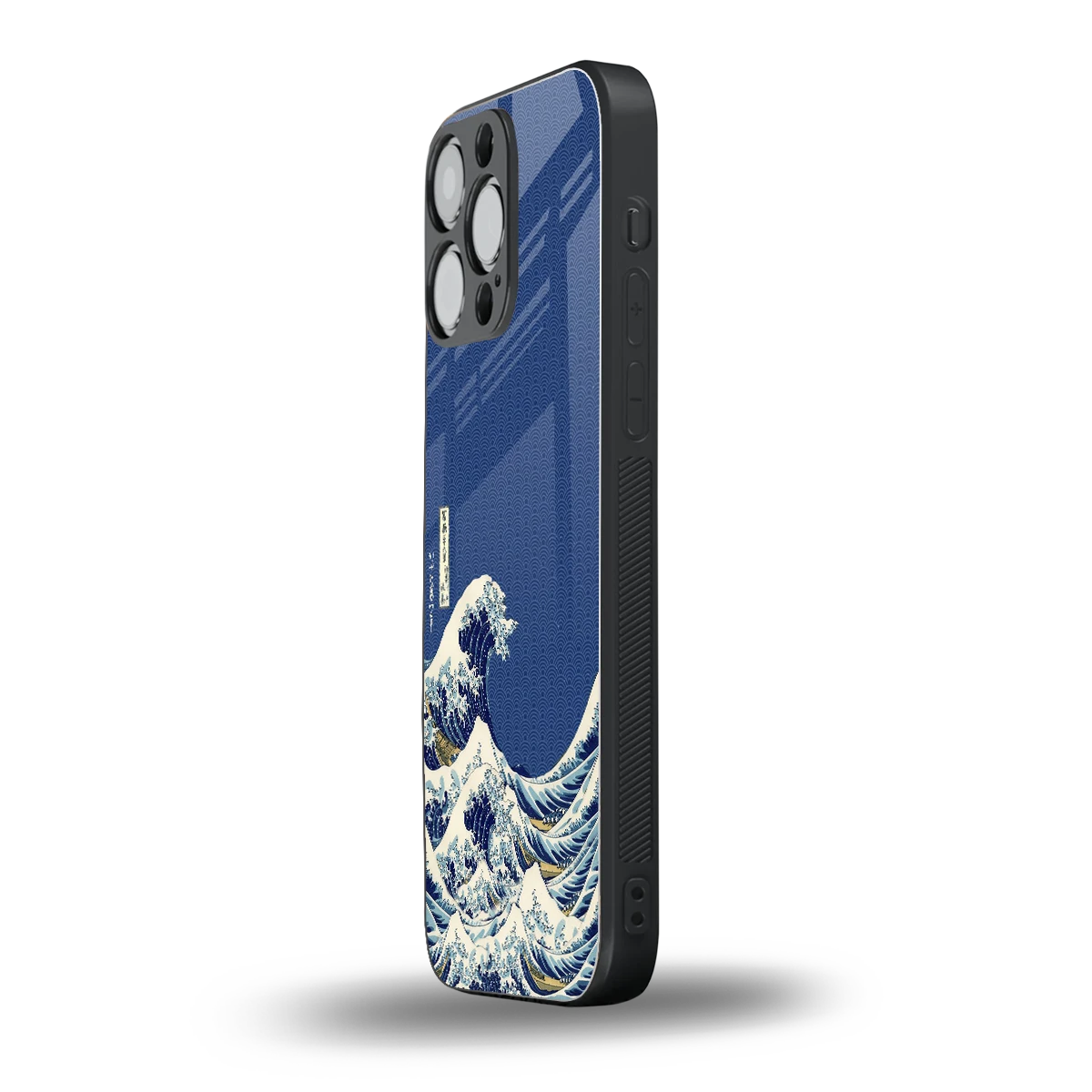 Waves iphone 15 pro max mobile cover | shockproof glass phone case