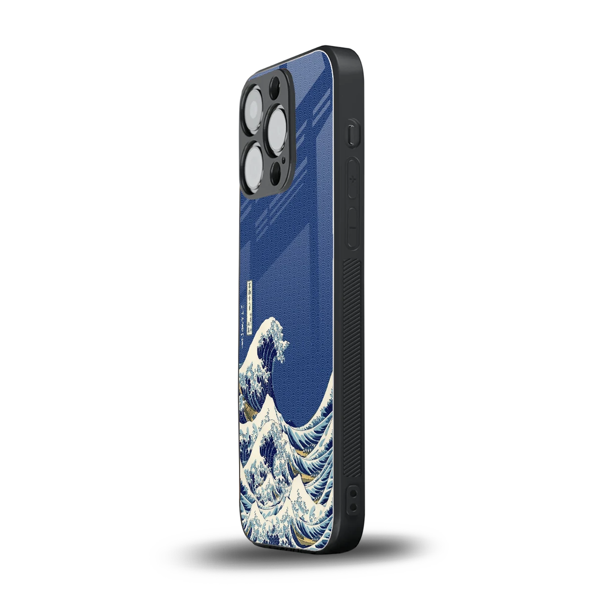 Waves iphone 15 pro mobile cover | shockproof glass phone case