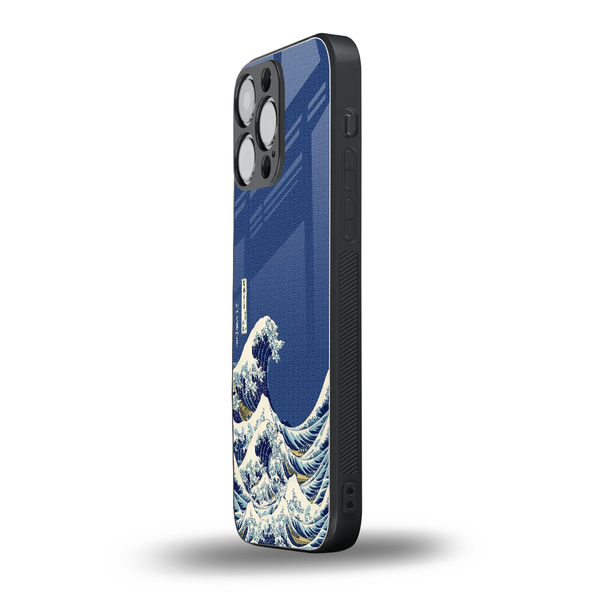 Waves iphone 16 pro max mobile cover | shockproof glass phone case