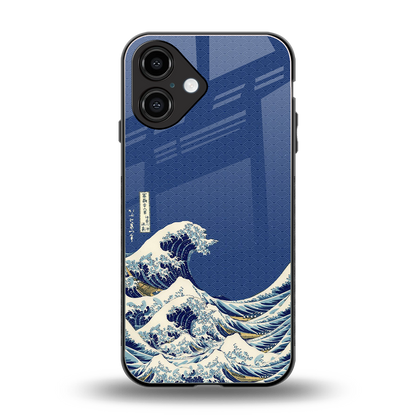 Waves Phone Case for Iphone 16 | Glass Case