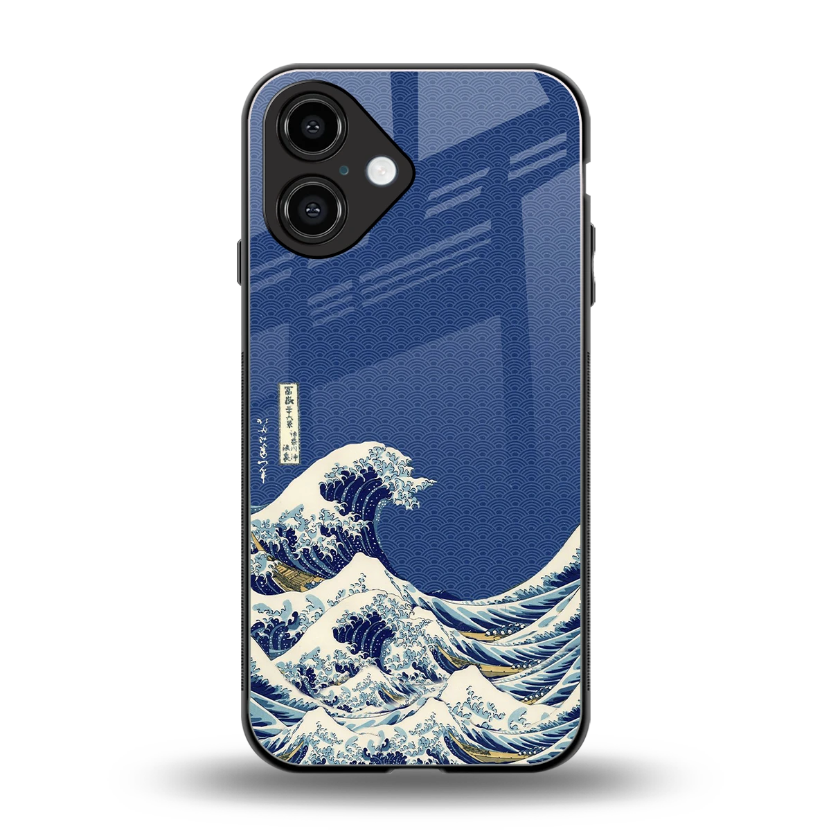 Waves back phone cover | glass case for iphone 16
