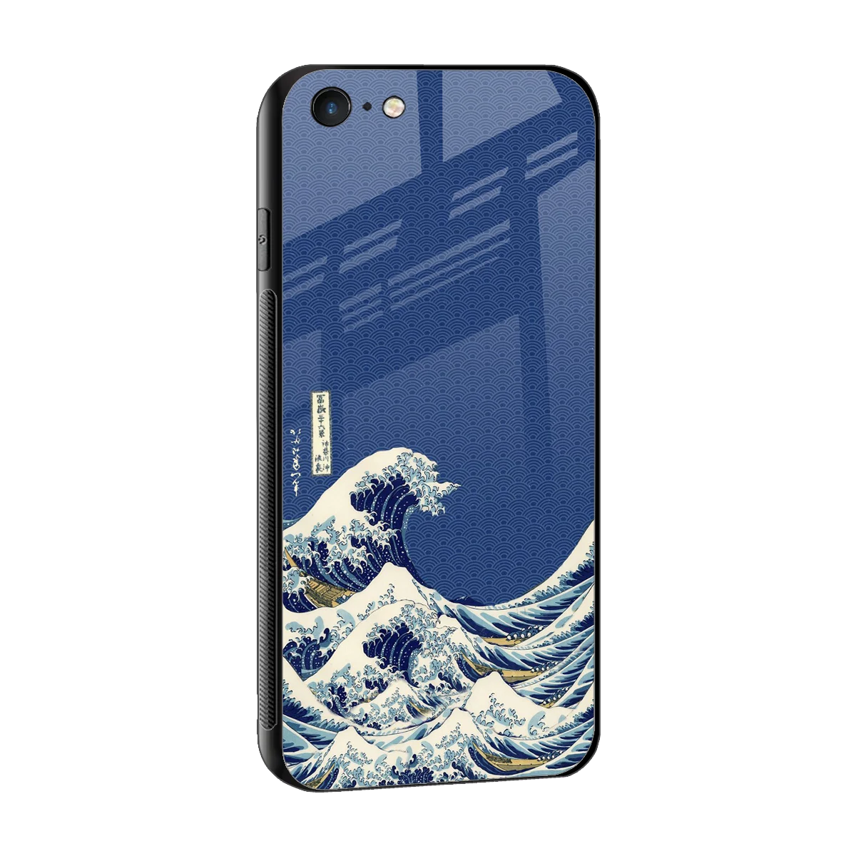 Waves sleek iphone 6s cover with tempered glass back and TPU edges