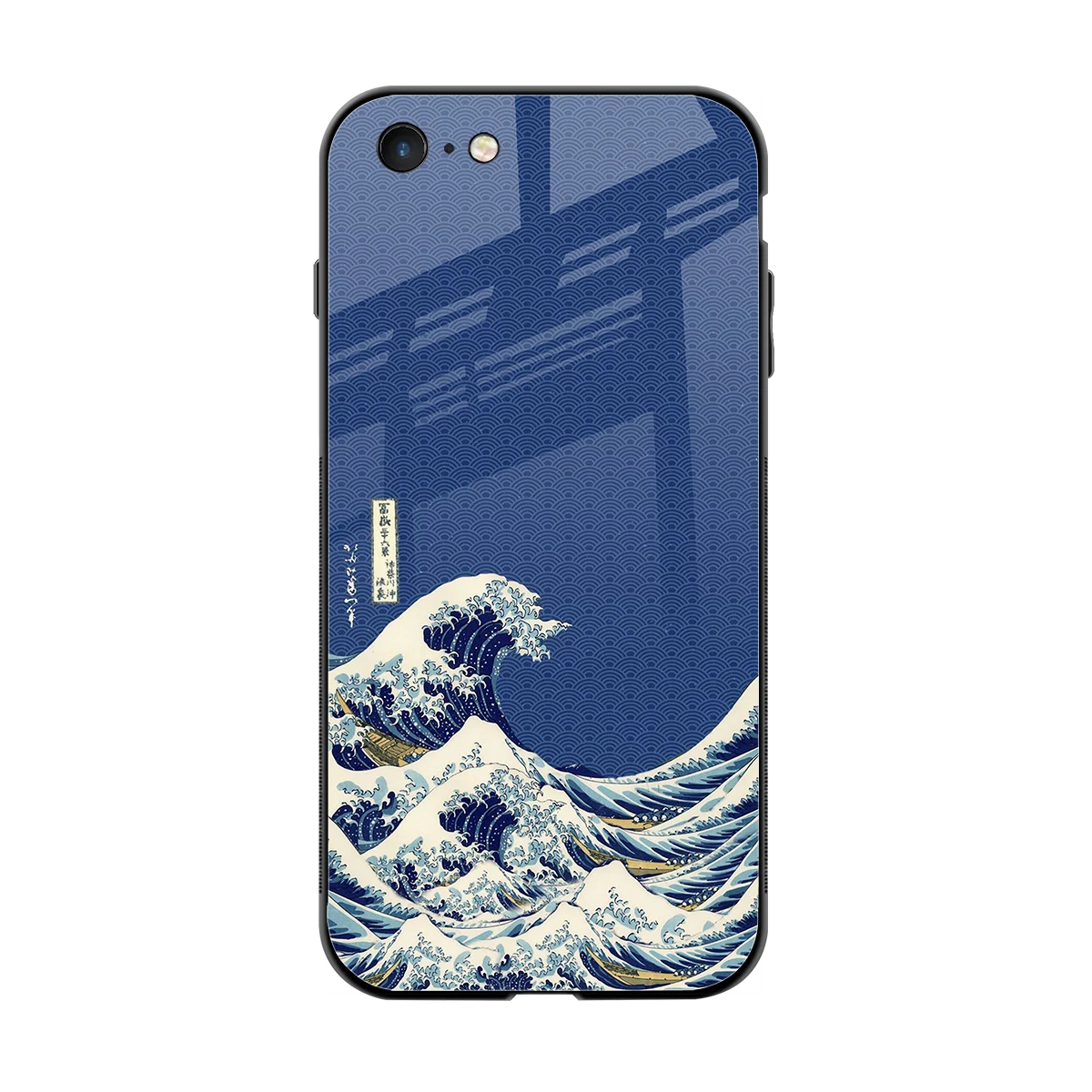 Waves back phone cover | glass case for iphone 6