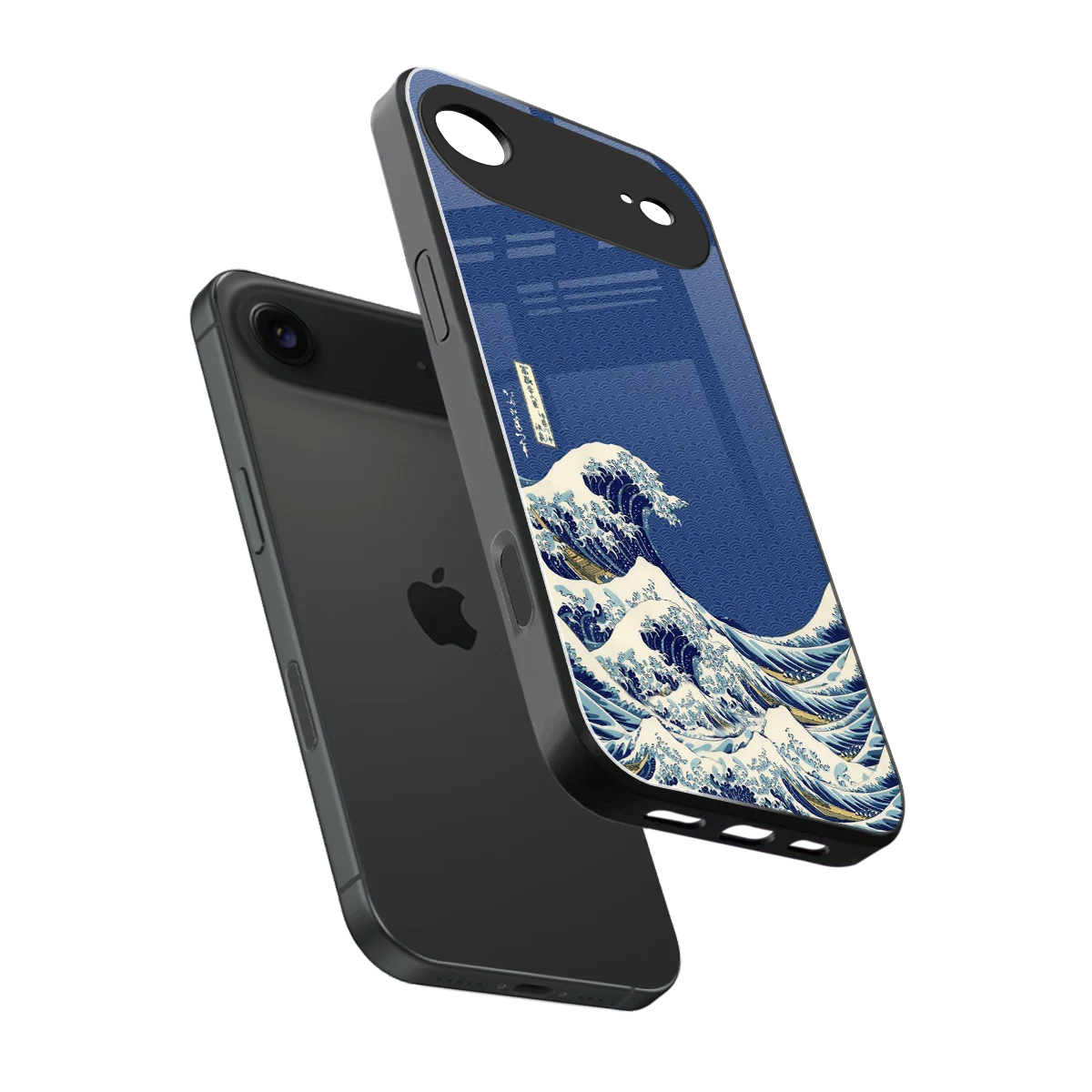 Waves sleek iphone air cover with tempered glass back and TPU edges
