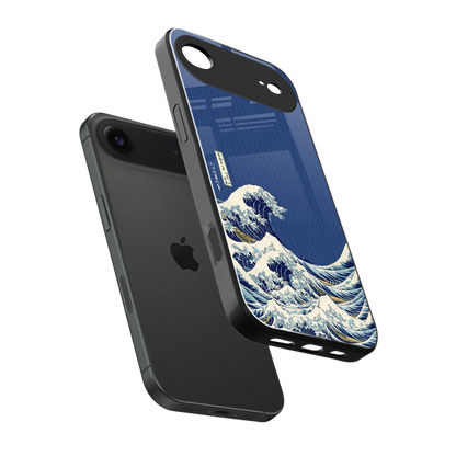 Waves sleek iphone air cover with tempered glass back and TPU edges