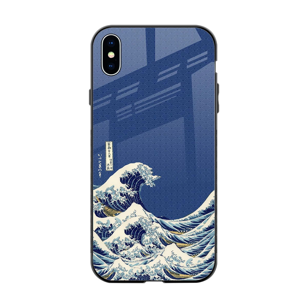 Waves back phone cover | glass case for iphone xs max