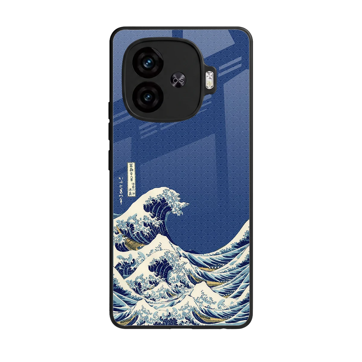 Waves back phone cover | glass case for iqoo neo 10r 5g