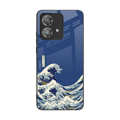 Waves back phone cover | glass case for motorola edge 40 neo 5g