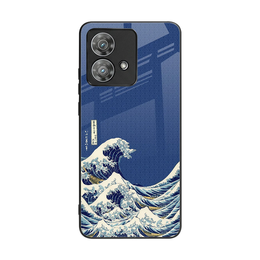 Waves back phone cover | glass case for motorola edge 40 neo 5g