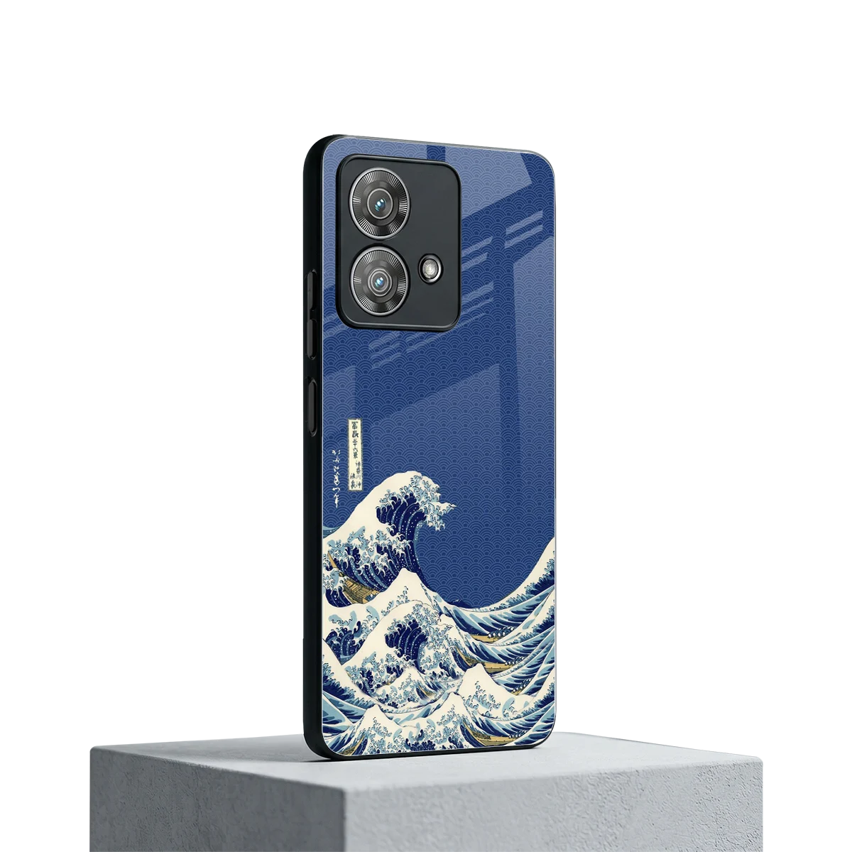 Waves motorola edge 40 neo 5g mobile cover | shockproof glass phone case