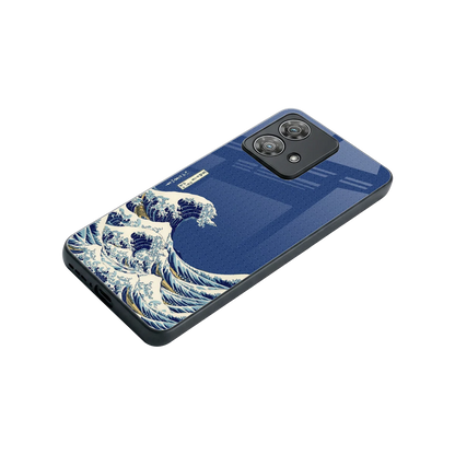 Waves stylish phone case for motorola edge 40 neo 5g | glossy glass and slim fit