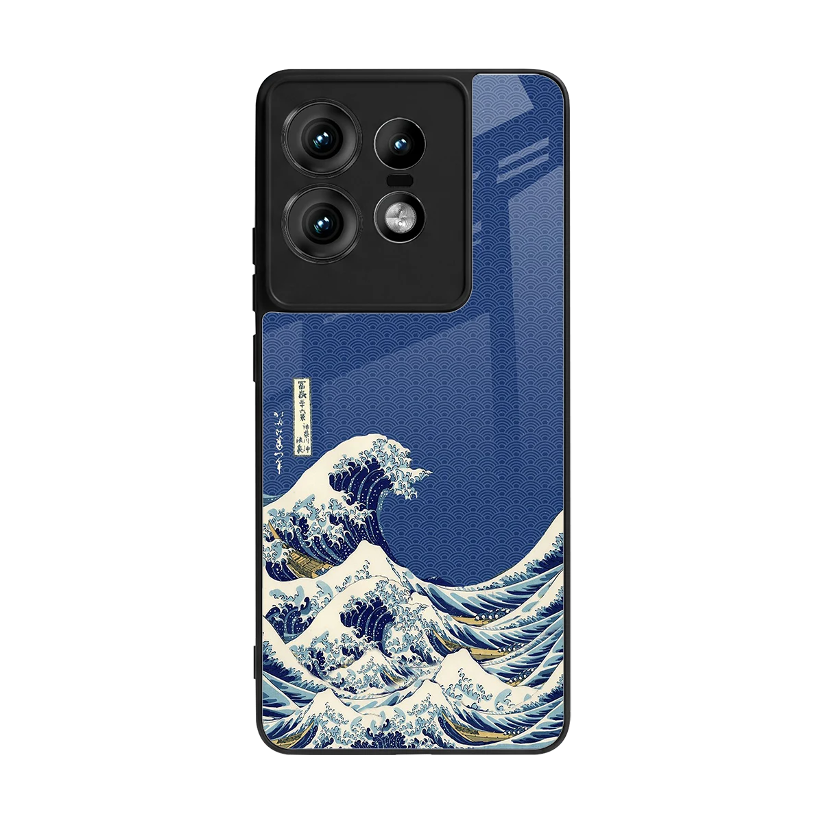 Waves back phone cover | glass case for motorola edge 50 pro