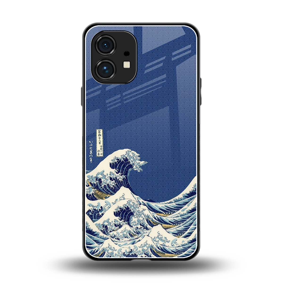 Waves back phone cover | glass case for nothing phone 1