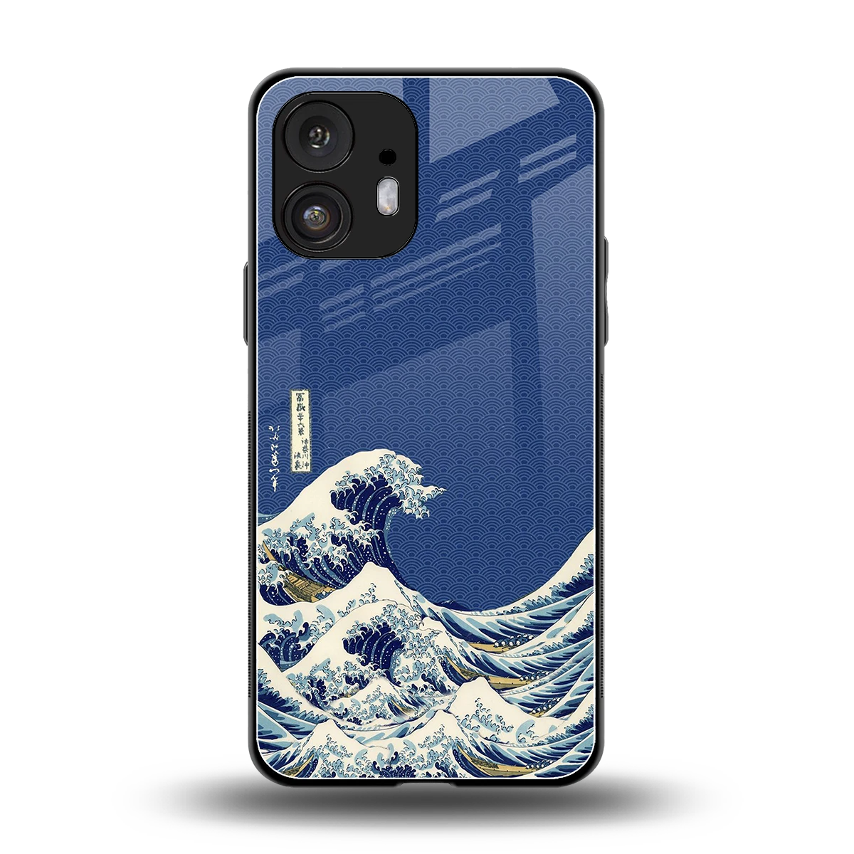 Waves back phone cover | glass case for nothing phone 2